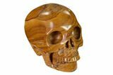 Realistic, Polished Picture Jasper Skull #151157-2